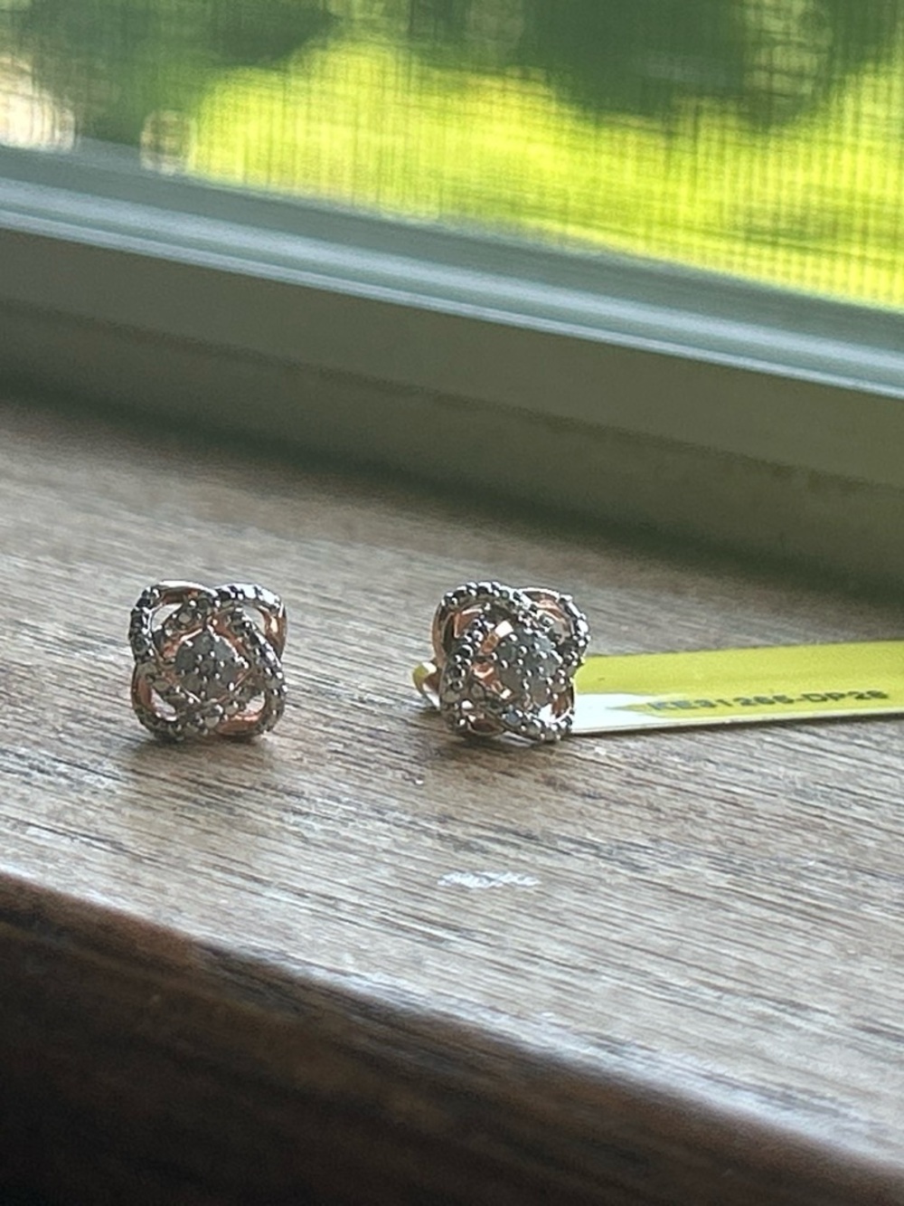 Sterling Silver Floral Cluster Stud Earrings - Silver